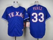 Wholesale Cheap Rangers #33 Martin Perez Blue Cool Base Stitched MLB MLB Jersey