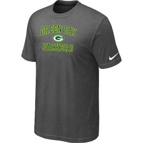 Wholesale Cheap Nike NFL Green Bay Packers Heart & Soul NFL T-Shirt Crow Grey