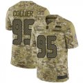 Wholesale Cheap Nike Seahawks #95 L.J. Collier Camo Men's Stitched NFL Limited 2018 Salute To Service Jersey