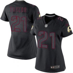 Wholesale Cheap Nike Redskins #21 Sean Taylor Black Impact Women\'s Stitched NFL Limited Jersey