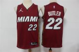 Wholesale Cheap Men's Miami Heat #22 Jimmy Butler Red Jordan 75th Anniversary Diamond 2021 Stitched Jersey