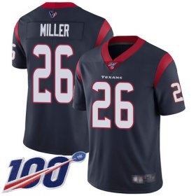 Wholesale Cheap Nike Texans #26 Lamar Miller Navy Blue Team Color Men\'s Stitched NFL 100th Season Vapor Limited Jersey