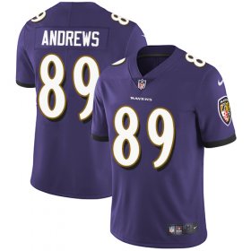Wholesale Cheap Nike Ravens #89 Mark Andrews Purple Team Color Men\'s Stitched NFL Vapor Untouchable Limited Jersey