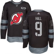 Wholesale Cheap Adidas Devils #9 Taylor Hall Black 1917-2017 100th Anniversary Stitched NHL Jersey