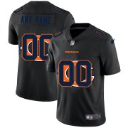 Wholesale Cheap Chicago Bears Custom Men's Nike Team Logo Dual Overlap Limited NFL Jersey Black