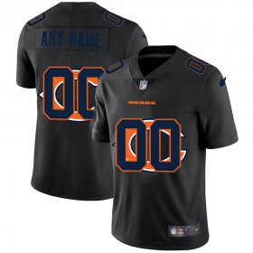 Wholesale Cheap Chicago Bears Custom Men\'s Nike Team Logo Dual Overlap Limited NFL Jersey Black