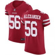 Wholesale Cheap Nike 49ers #56 Kwon Alexander Red Team Color Men's Stitched NFL Vapor Untouchable Elite Jersey