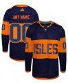 Cheap Men's New York Islanders Custom Navy 2024 Stadium Series Stitched Jersey