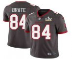 Wholesale Cheap Men's Tampa Bay Buccaneers #84 Cameron Brate Grey 2021 Super Bowl LV Limited Stitched NFL Jersey