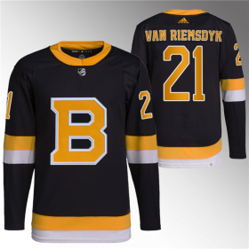 Wholesale Cheap Men\'s Boston Bruins #21 James van Riemsdyk Black Home Breakaway Stitched Jersey