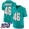 Wholesale Cheap Nike Dolphins #46 Noah Igbinoghene Aqua Green Team Color Youth Stitched NFL 100th Season Vapor Untouchable Limited Jersey