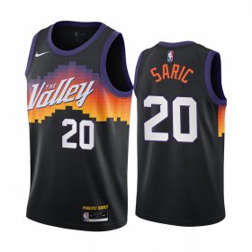Wholesale Cheap Nike Suns #20 Dario Saric Black NBA Swingman 2020-21 City Edition Jersey