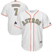 Wholesale Cheap Astros #7 Craig Biggio White 2018 Gold Program Cool Base Stitched MLB Jersey