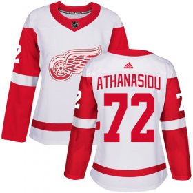 Wholesale Cheap Adidas Red Wings #72 Andreas Athanasiou White Road Authentic Women\'s Stitched NHL Jersey