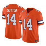 Wholesale Cheap Men's Denver Broncos #14 Courtland Sutton Orange 2023 F.U.S.E. Vapor Untouchable Football Stitched Jersey