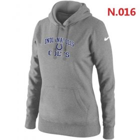 Wholesale Cheap Women\'s Nike Indianapolis Colts Heart & Soul Pullover Hoodie Light Grey