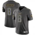 Wholesale Cheap Nike Saints #8 Archie Manning Gray Static Men's Stitched NFL Vapor Untouchable Limited Jersey