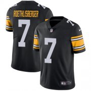Wholesale Cheap Nike Steelers #7 Ben Roethlisberger Black Alternate Men's Stitched NFL Vapor Untouchable Limited Jersey