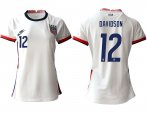 Wholesale Cheap Women 2020-2021 Season National Team America home aaa 12 white Soccer Jerseys