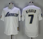Wholesale Cheap Astros #7 Craig Biggio White 1981 Turn Back The Clock Stitched MLB Jersey