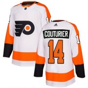 Wholesale Cheap Adidas Flyers #14 Sean Couturier White Road Authentic Stitched NHL Jersey