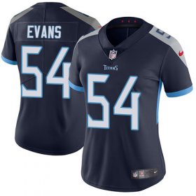 Wholesale Cheap Nike Titans #54 Rashaan Evans Navy Blue Team Color Women\'s Stitched NFL Vapor Untouchable Limited Jersey