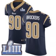 Wholesale Cheap Nike Rams #90 Michael Brockers Navy Blue Team Color Super Bowl LIII Bound Men's Stitched NFL Vapor Untouchable Elite Jersey