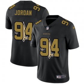 Wholesale Cheap New Orleans Saints #94 Cameron Jordan Men\'s Nike Team Logo Dual Overlap Limited NFL Jersey Black