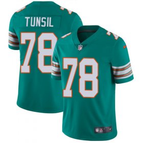 Wholesale Cheap Nike Dolphins #78 Laremy Tunsil Aqua Green Alternate Men\'s Stitched NFL Vapor Untouchable Limited Jersey