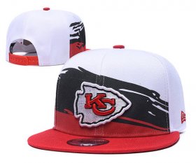 Wholesale Cheap Chiefs Team Logo White Red Adjustable Hat GS