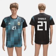 Wholesale Cheap Argentina #21 Dybala Black Training Soccer Country Jersey