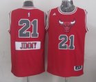 Wholesale Cheap Chicago Bulls #21 Jimmy Butler Revolution 30 Swingman 2014 Christmas Day Red Jersey