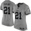 Wholesale Cheap Nike Redskins #21 Sean Taylor Gray Women's Stitched NFL Limited Gridiron Gray Jersey