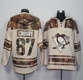 Wholesale Cheap Penguins #87 Sidney Crosby Cream/Camo Stitched NHL Jersey