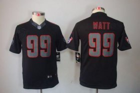 Wholesale Cheap Nike Texans #99 J.J. Watt Black Impact Youth Stitched NFL Limited Jersey