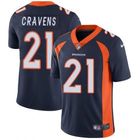 Wholesale Cheap Nike Broncos #21 Su\'a Cravens Navy Blue Alternate Men\'s Stitched NFL Vapor Untouchable Limited Jersey