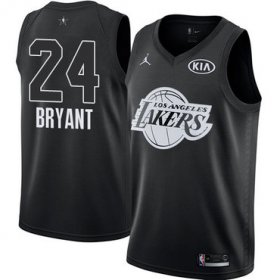 Wholesale Cheap Nike Lakers #24 Kobe Bryant Black NBA Jordan Swingman 2018 All-Star Game Jersey