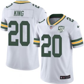 Wholesale Cheap Nike Packers #20 Kevin King White Men\'s 100th Season Stitched NFL Vapor Untouchable Limited Jersey