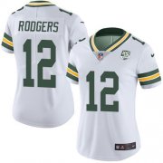 Wholesale Cheap Nike Packers #12 Aaron Rodgers White Women's 100th Season Stitched NFL Vapor Untouchable Limited Jersey