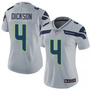 Wholesale Cheap Nike Seahawks #4 Michael Dickson Grey Alternate Women's Stitched NFL Vapor Untouchable Limited Jersey