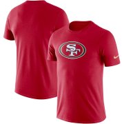 Wholesale Cheap San Francisco 49ers Nike Essential Logo Dri-FIT Cotton T-Shirt Scarlet