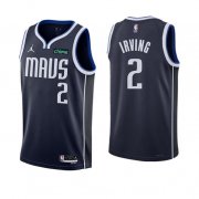 Cheap Men's Dallas Mavericks #2 Kyrie Irving Navy Statement Edition Stitched Basketball Jersey