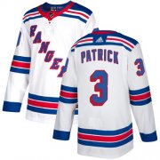 Wholesale Cheap Adidas Rangers #3 James Patrick White Away Authentic Stitched NHL Jersey