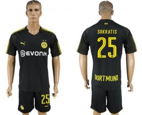 Wholesale Cheap Dortmund #25 Sokratis Away Soccer Club Jersey
