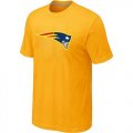 Wholesale Cheap New England Patriots Neon Logo Charcoal T-Shirt Yellow