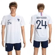 Wholesale Cheap France #24 Ben Yedder Away Soccer Country Jersey