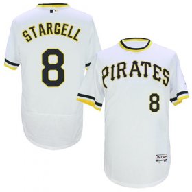 Wholesale Cheap Pirates #8 Willie Stargell White Flexbase Authentic Collection Cooperstown Stitched MLB Jersey