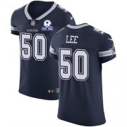 Wholesale Cheap Nike Cowboys #50 Sean Lee Navy Blue Team Color Men's Stitched With Established In 1960 Patch NFL Vapor Untouchable Elite Jersey