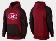 Wholesale Cheap Montreal Canadiens Pullover Hoodie Burgundy Red & Black