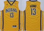 Wholesale Cheap Indiana Pacers #13 Paul George Revolution 30 Swingman Yellow Jersey